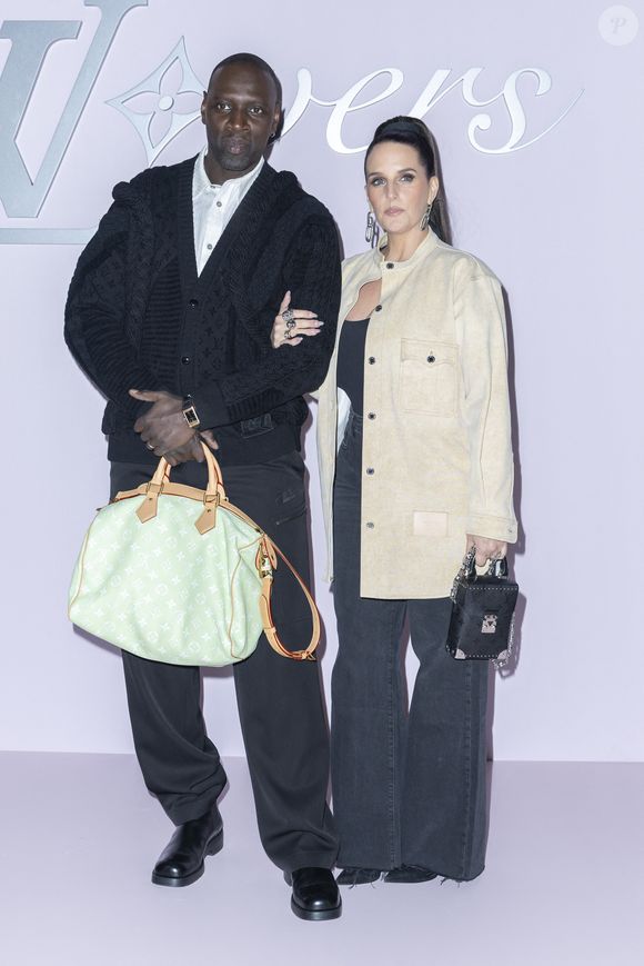 Omar Sy et Helene Sy - Photocall pour le défilé Louis Vuitton prêt à porter hommes Automne / hiver 2025 - 2026 lors de la fashion week à Paris le 21 2025. © Olivier Borde /Bestimage