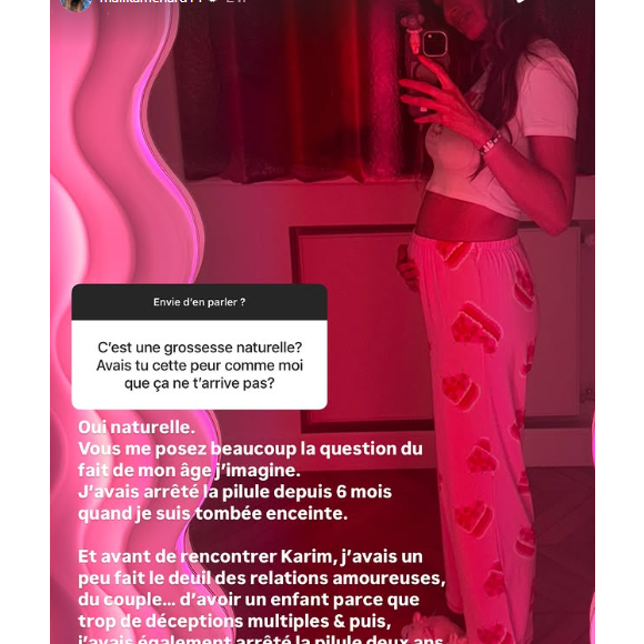 Malika Ménard attend son premier enfant avec son mari Karim. Instagram