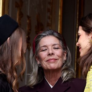 La princesse Alexandra de Hanovre, La princesse Caroline de Hanovre, Charlotte Casiraghi, à l'occasion de la Fête Nationale de Monaco, le 19 novembre 2025.

© Dominique Jacovides/Bestimage
