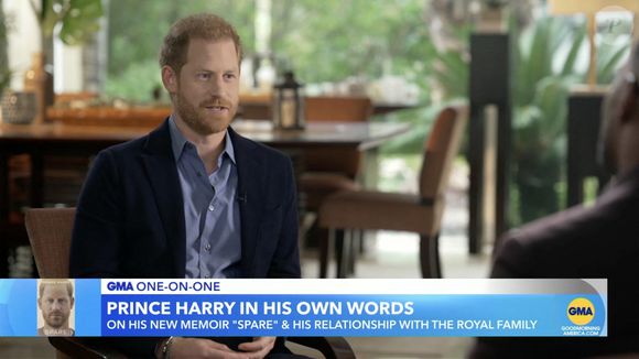 Ce qui est certain, c'est que selon le "Mail on sunday", le prince Harry a prévu de les convier

Images de l'émission "Good Morning America" avec le prince Harry.
© JLPPA/Bestimage