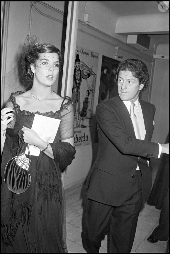 Archives - Caroline de Monaco et Philippe Junot en soirée au Palace, le 26 octobre 1978.
©BERTRAND RINDOFF PETROFF / BESTIMAGE