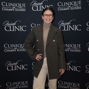 Lucie Bernardoni au photocall pour la soirée "Inside Clinic" à la clinique des Champs Elysées, à Paris, France, le 8 octobre 2025. © Florian Lavielle/Bestimage