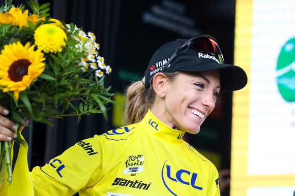 Pauline Ferrand Prevot / Visma lors de la 8ème étape du Tour de France féminin 2025 le 2 août 2025 à Saint-François-Longchamp , France. Photo par Stephane Pillaud/Icon Sport/ABACAPRESS.COM