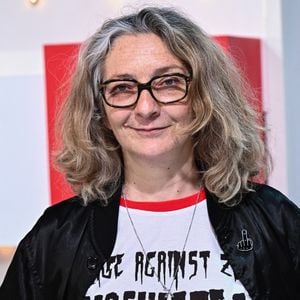 Exclusif - Corinne Masiero - Enregistrement de l'émission "Vivement dimanche" au studio Gabriel à Paris, le 17 avril 2024, présentée par M.Drucker, et diffusée le 28 avril 2024 sur France 3.
© Guillaume Gaffiot / Bestimage