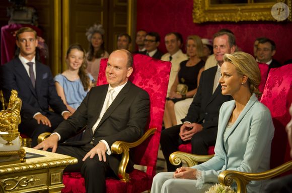 Mariage civil du prince Albert II de Monaco et de Charlene le 1 juillet 2011