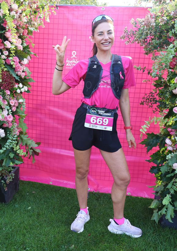 Ariane Brodier lors du Triathlon des Roses au parc de Saint-Cloud, France, le 21 septembre 2024. © Denis Guignebourg/BestImage
