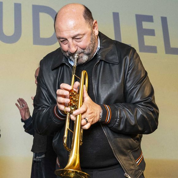 Exclusif -  Kad Merad - Claude Lelouch fête son 87ème anniversaire sur la scène du Grand Rex à l'occasion de l'avant-première de son film "Finalement" à Paris le 30 octobre 2024. © Pierre Perusseau/Bestimage