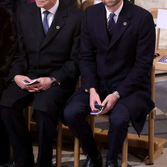 Le grand-duc Henri de Luxembourg, Le prince William, prince de Galles, - Cérémonie de réouverture de la cathédrale Notre-Dame de Paris, le 7 décembre 2024. Joyau de l’art gothique, lieu de culte et de culture, symbole universel de la France et de son histoire, la cathédrale de Notre-Dame de Paris rouvre ses portes les 7 et 8 décembre, cinq ans après le terrible incendie qui l’avait ravagée le 15 avril 2019. 
© Dominique Jacovides / Bestimage