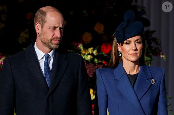 Le Prince et la Princesse de Galles, assistent à une cérémonie de bienvenue sur le Royal Dais à Datchet Road pour le Président allemand Frank-Walter Steinmeier et son épouse Elke Buedenbender, au premier jour de la visite d'État au Royaume-Uni du Président de la République fédérale d'Allemagne. Photo par PA Photo/ Bestimage