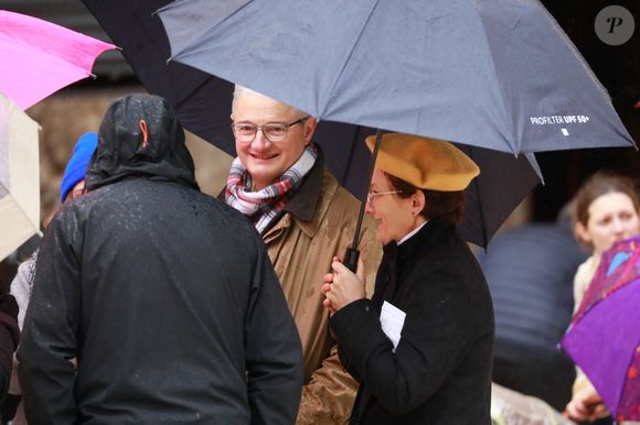 Obsèques du petit Emile à la basilique Sainte-Marie-Madeleine de Saint-Maximin-la-Sainte-Baume dans le Var le 8 février 2025. © Franz Chavaroche / Bestimage
