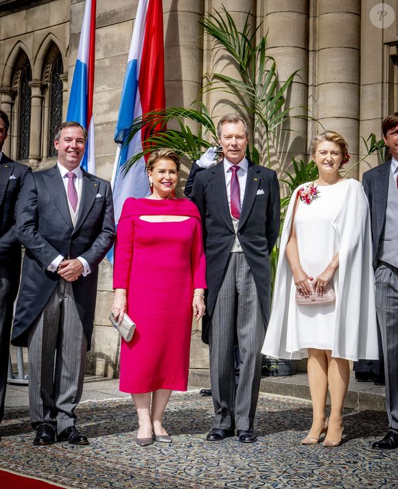 Le Grand-Duc Henri de Luxembourg et la Grande-Duchesse Maria Teresa de Luxembourg assistent aux festivités de la Fête nationale le 22 juin 2025 à Esch-sur-Alzette, Luxembourg.  ©  Robin Utrecht/ABACAPRESS.COM