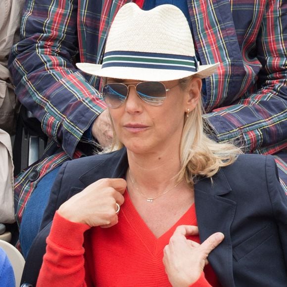 Laurence Ferrari dans les tribunes lors des Internationaux de France de tennis à l'arène Roland-Garros le 08 juin 2019 à Paris, France. Photo by Nasser Berzane/ABACAPRESS.COM