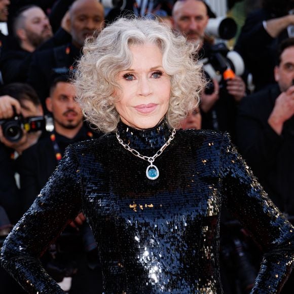 Jane Fonda - Montée des marches du film " La vénus électrique " pour la cérémonie d'ouverture du 79ème Festival International du Film de Cannes, le 12 mai 2026. © Jacovides-Moreau /Bestimage