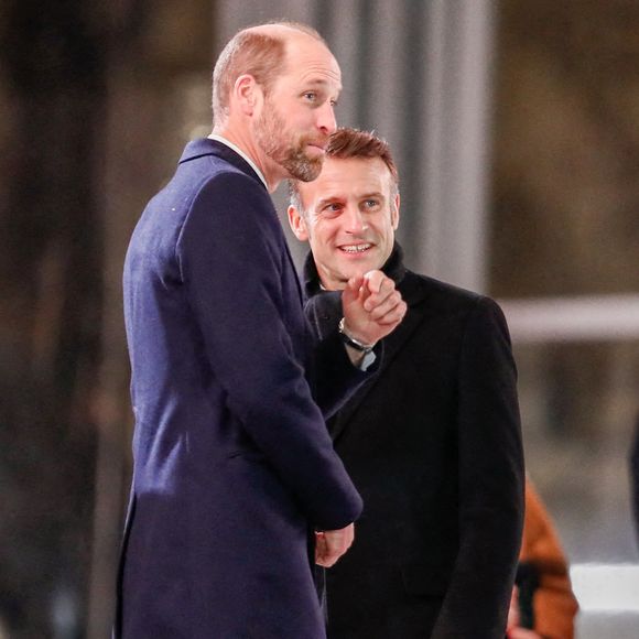 Emmanuel Macron, président de la République Française et le prince William, prince de Galles - Arrivées à la cérémonie de réouverture de la cathédrale Notre-Dame de Paris, le 7 décembre 2024. Joyau de l’art gothique, lieu de culte et de culture, symbole universel de la France et de son histoire, la cathédrale de Notre-Dame de Paris rouvre ses portes les 7 et 8 décembre, cinq ans après le terrible incendie qui l’avait ravagée le 15 avril 2019. © Bestimage