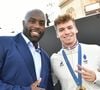 “À peine les jeux terminés, le budget pour le sport chute de 33 % ! Ne laissons pas cette flamme s’éteindre”, s’insurge Teddy Riner

Exclusif - Teddy Riner, Léon Marchand - Remise des médailles par le président de la République à l'Arc de Triomphe aux athlètes lors de la parade des champions à l'occasion des Jeux Olympiques et Paralympiques Paris 2024, sur l'avenue des Champs-Elysées à Paris. Le 14 septembre 2024
© Perusseau-Ramsamy / Bestimage