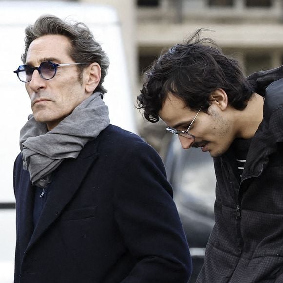 Paul El Kharrat, Invité - Obsèques d'Isabelle Mergault à la Coupole du Père-Lachaise à Paris le 30 mars 2026. © Cyril Moreau - Dominique Jacovides / Bestimage