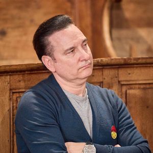 Jean-Marc Généreux - Les candidats de l'émission "Bienvenue au monastère", présentée par A.Martines et diffusée à partir du 12 janvier sur C8, lors de la dépose des téléphones portables au couvent Saint Dominique des Frères de Saint-Jean à Corbara, en Corse. © Cyril Moreau / Bestimage