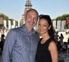 Exclusif - Frank Leboeuf et sa femme Chrislaure Nollet - People lors du Longines Paris Eiffel Jumping au Champ de Mars à Paris, le 6 juillet 2018. © Veeren/Borde/Bestimage
