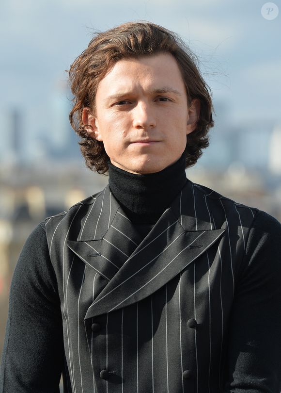 Tom Holland au photocall du film "Uncharted" sur la terrasse du cinéma Publicis à Paris, France, le 11 février 2022. © Veeren/Bestimage