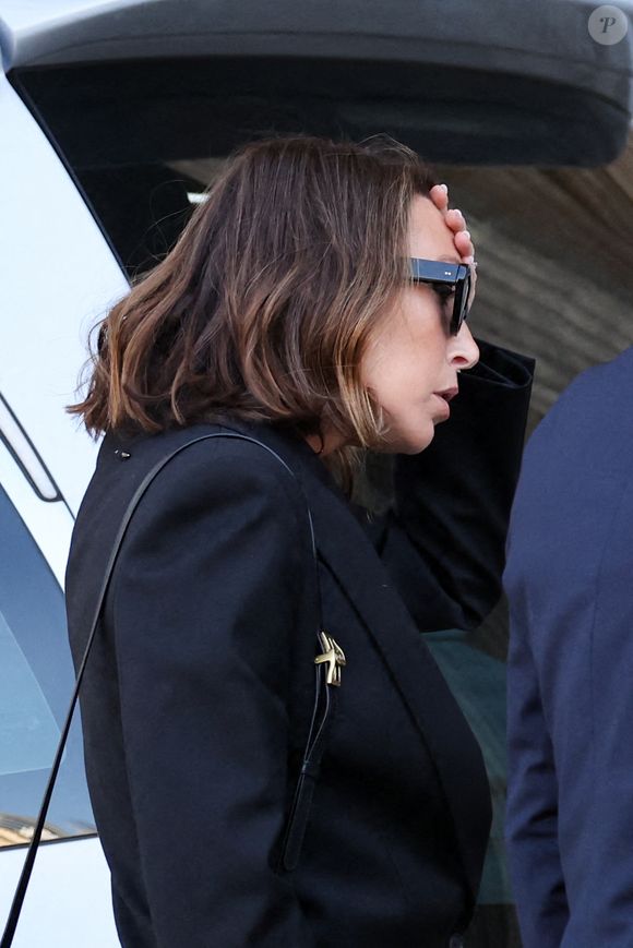 Laura Smet - Obsèques de Nathalie Baye en l'église Saint-Sulpice à Paris le 24 avril 2026. © Dominique Jacovides - Coadic Guirec / Bestimage