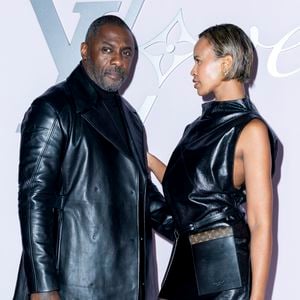 Idris Elba, Sabrina Dhowre Elba - Photocall pour le défilé Louis Vuitton prêt à porter hommes Automne / hiver  2025 - 2026 lors de la fashion week à Paris le 21 2025. © Olivier Borde /Bestimage