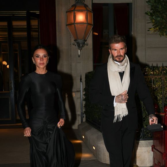 Victoria et David Beckham à Paris Backgrid USA / Bestimage