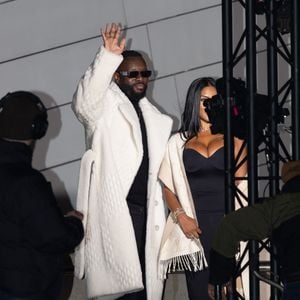 Gims et sa nouvelle compagne - Les célébrités au défilé Louis Vuitton "Collection Homme Prêt-à-Porter Automne/Hiver 2026-2027" lors de la Fashion Week de Paris, le 20 janvier 2026
© Florian Lavielle / Bestimage