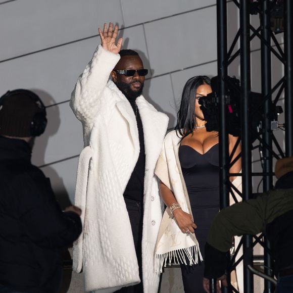 Gims et sa nouvelle compagne - Les célébrités au défilé Louis Vuitton "Collection Homme Prêt-à-Porter Automne/Hiver 2026-2027" lors de la Fashion Week de Paris, le 20 janvier 2026
© Florian Lavielle / Bestimage