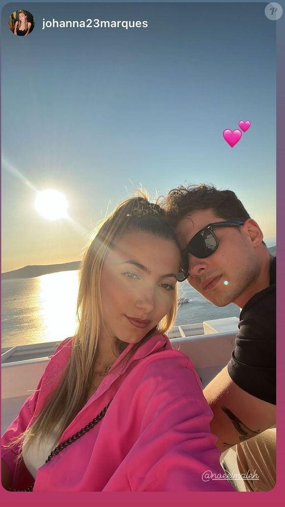 Il partage la vie de Johanna Marques, une journaliste travaillant actuellement pour TV Monaco.

Noé Elmaleh et sa chérie Johanna sur Instagram. Le 26 juillet 2022.