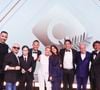 Exclusif - Adil Rami, Marc Cerrone, Christine and the Queens, Mohamed Bouhafsi, Anne-Elisabeth Lemoine, Géraldine Nakache, Patrick Cohen, Pierre Lescure, Bertrand Chameroy sur le plateau de l'émission "C à vous" lors du 78ème Festival International du Film de Cannes, France, le 23 mai 2025. © Jack Tribeca/Bestimage