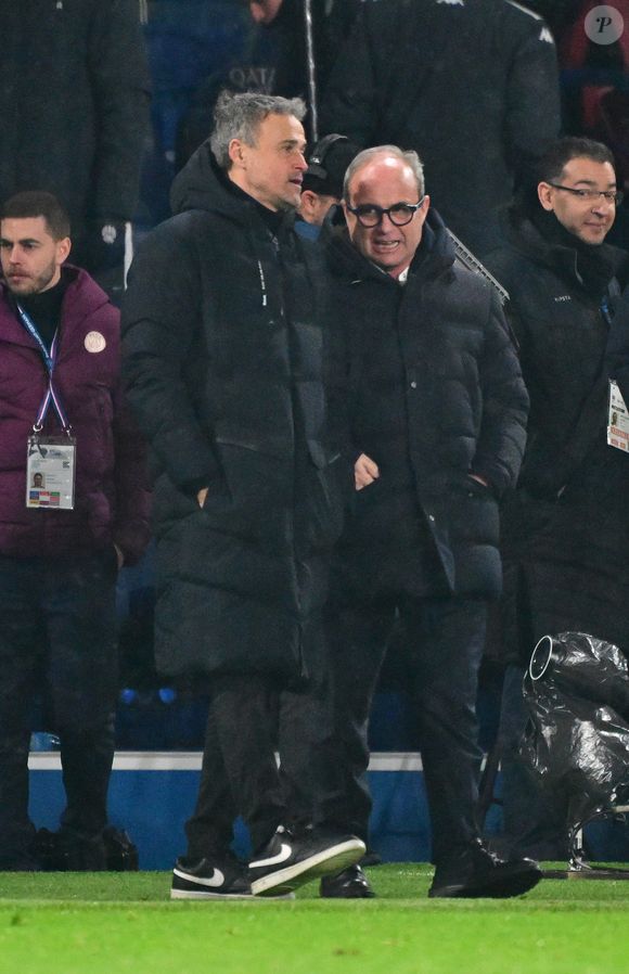 Luis Enrique Martinez PSG lors du match de Ligue 1 McDonald's opposant le Paris Saint-Germain (PSG) à L’AS Monaco (Score 4/1 au Parc des Princes à Paris, France, le 8 février 2025. © Christian Liewig/Bestimage