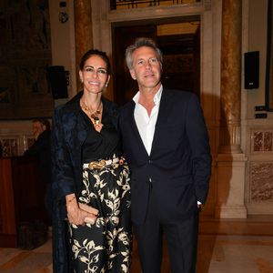 Emmanuel-Philibert de Savoie et Adriana Abascal au Concert pour la Paix d'Omar Harfouch. Rome, Palais Montecitorio Salle de la Reine "Concert pour la Paix - Omar Harfouch au Parlement Italien". Italie, Rome le 29 avril 2025. Photo par IPA/ABACAPRESS.COM