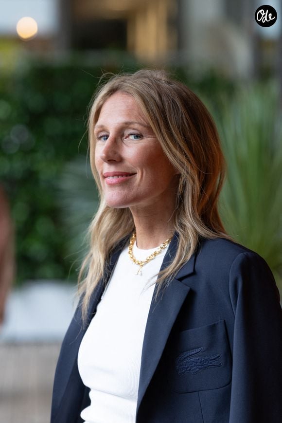 Agathe Lecaron lors d'une séance au Village pendant le tournoi de Roland-Garros 2025, le 4 juin 2025 à Paris, en France. Photo de Nasser Berzane/ABACAPRESS.COM