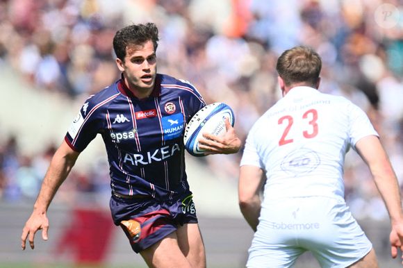Damian Penaud de l'UBB pendant le match de l'EPCR Champions Cup entre Bordeaux et l'Ulster le 6 avril 2025 au Stade Chaban Delmas à Bordeaux, France. Photo by Loic Cousin/Icon Sport/ABACAPRESS.COM