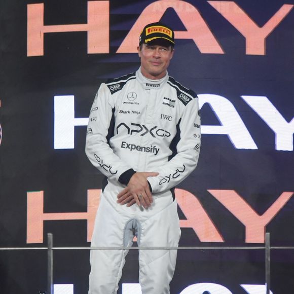 Brad Pitt à Abu Dhabi pour le Grand Prix de F1 d'Abu Dhabi le 8 décembre 2024.