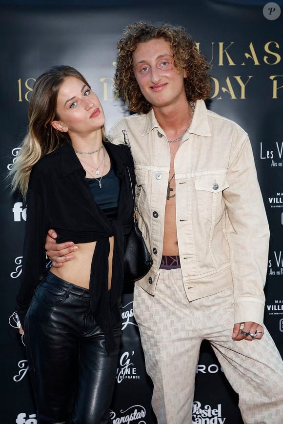 Joalukas Noah avec Sasha Nikolic (fille de Filip Nikolic) lors de la soirée d'anniversaire de Joalukas Noah, fils de Yannick Noah et Isabelle Camus, pour ses 18 ans à Paris le 10 juin 2022. © Cyril Moreau / Bestimage