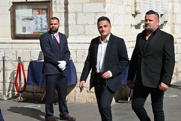 Laurent Amar - Obsèques de Loana Petrucciani dans la cathédrale Sainte-Réparate à Nice le 10 avril 2026. 

© Bruno Bebert/Bestimage