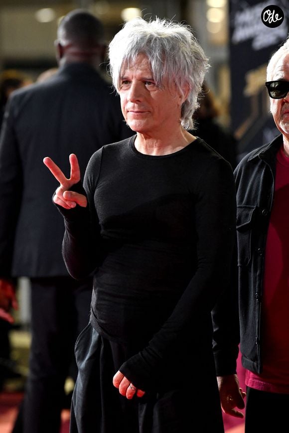 Nicola Sirkis et les membres de son groupe Indochine au photocall de la 26ème édition des NRJ Music Awards à Cannes, le 1er novembre 2024. © Bebert-Guignebourg/Bestimage