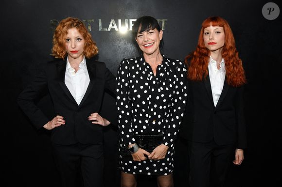 Lio et ses filles Garance et Lea assistent au défilé Saint Laurent Womenswear Spring/Summer 2020 dans le cadre de la Fashion Week de Paris le 24 septembre 2019 à Paris, France. Photo by Laurent Zabulon/ABACAPRESS