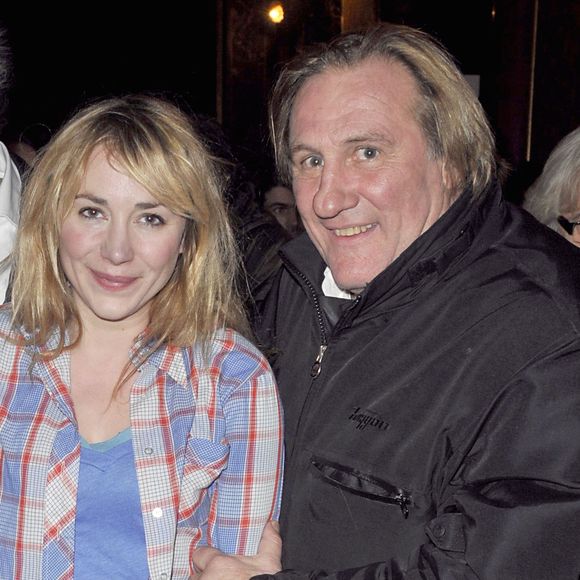 Julie Depardieu et son père Gérard Depardieu - Première du téléfilm tourné pour France 5, "Bernard Henri Levy, La Déraison dans l'histoire au cinéma "La Pagode".