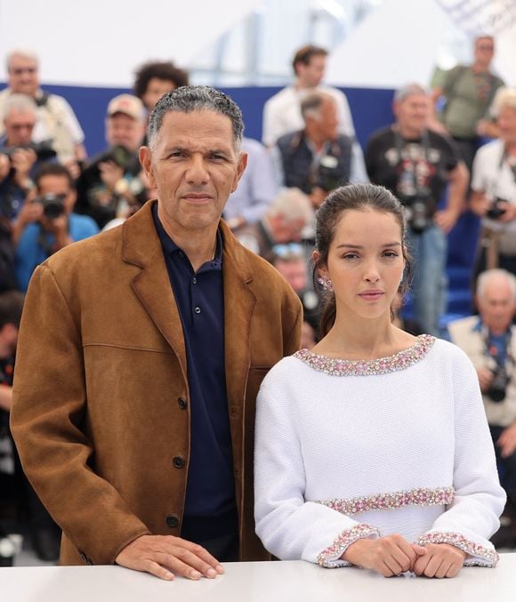 Lyna Khoudri, Roschdy Zem - Photocall du film "13 Jours 13 Nuits" lors du 78ème Festival International du Film de Cannes le 24 mai 2025. © Jacovides-Moreau/Bestimage