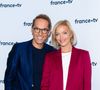 Damien Thévenot, Maya Lauqué lors du photocall dans le cadre de la conférence de presse de France Télévisions au Pavillon Gabriel à Paris, France, le 24 août 2021. © Pierre Perusseau/Bestimage