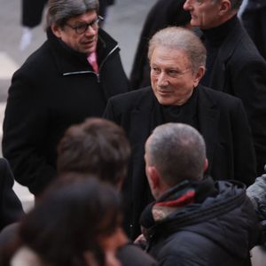 L'animateur de télévision français Michel Drucker lors d'une messe commémorative pour l'actrice française Brigitte Bardot à l'église Saint-Roch à Paris, le 28 janvier 2026. Photo par Nasser Berzane/ABACAPRESS.COM