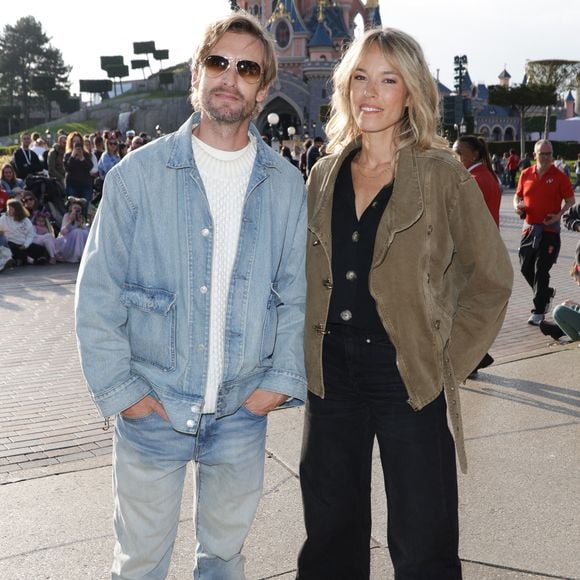 Exclusif - Philippe Lacheau et sa compagne Elodie Fontan au lancement du Disney Music Festival à Disneyland Paris le 26 avril 2025. © Coadic Guirec / Bestimage