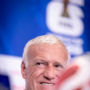 Didier DESCHAMPS, sélectionneur de l'équipe de France, lors de la conférence de presse au Philadelphia Stadium, le 21 juin 2026, à Philadelphie, en Pennsylvanie