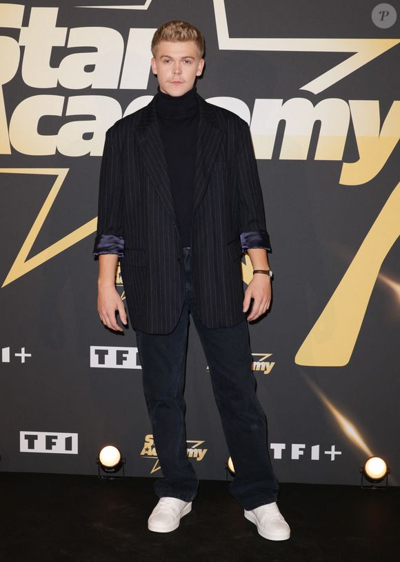 Charles Doré (Star Academy 12) - Photocall de la soirée de lancement de la 13ème saison de la "Star Academy" au cinéma Le Grand Rex à Paris. La Star Academy 2025 sera diffusée à partir du 18 octobre 2025 sur TF1.
© Guirec Coadic/Bestimage