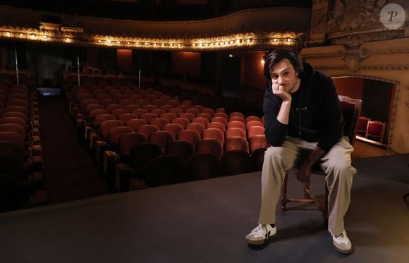Exclusif - Felix Radu lors de l'enregistrement de l'émission "Olympiascope" au théâtre Antoine, présentée par B.Montiel et diffusée le 24 juillet 2025, à Paris, le 18 février 2025. 
© Denis Guignebourg / Bestimage