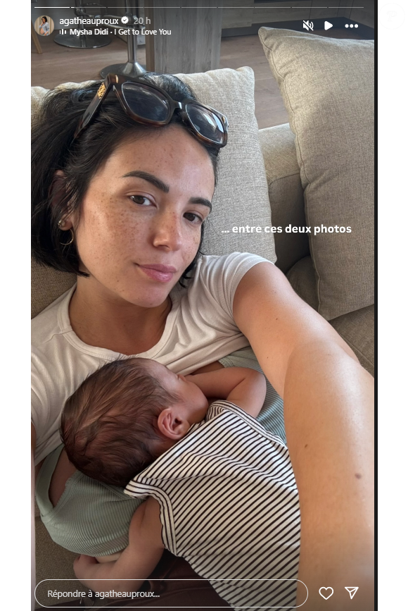 Agathe Auproux partage une photo de son fils sur Instagram