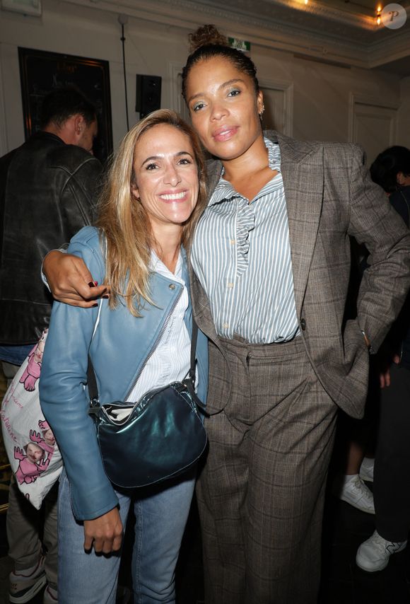 Victoria Bedos et Jina Djemba - Générale de la pièce "Ring" (Variations du couple) suivie d'un cocktail au théâtre de l'Oeuvre à Paris le 20 septembre 2024.
© Coadic Guirec / Bestimage