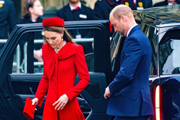 Le prince William, prince de Galles, et Catherine (Kate) Middleton, princesse de Galles - La famille royale britannique célèbre le 76ème Commonwealth Day à l'abbaye de Westminster à Londres, le 10 mars 2025.